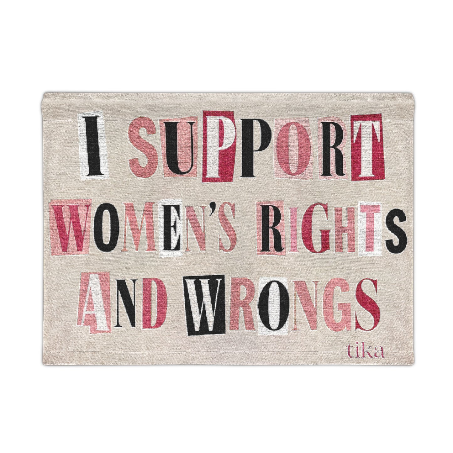 Tika Women’s Rights and Wrongs Woven Wall Tapestry